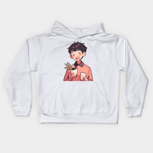 Smile Anime Boy Kids Hoodie